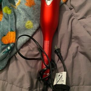 Red Handheld Hair Styling Tool